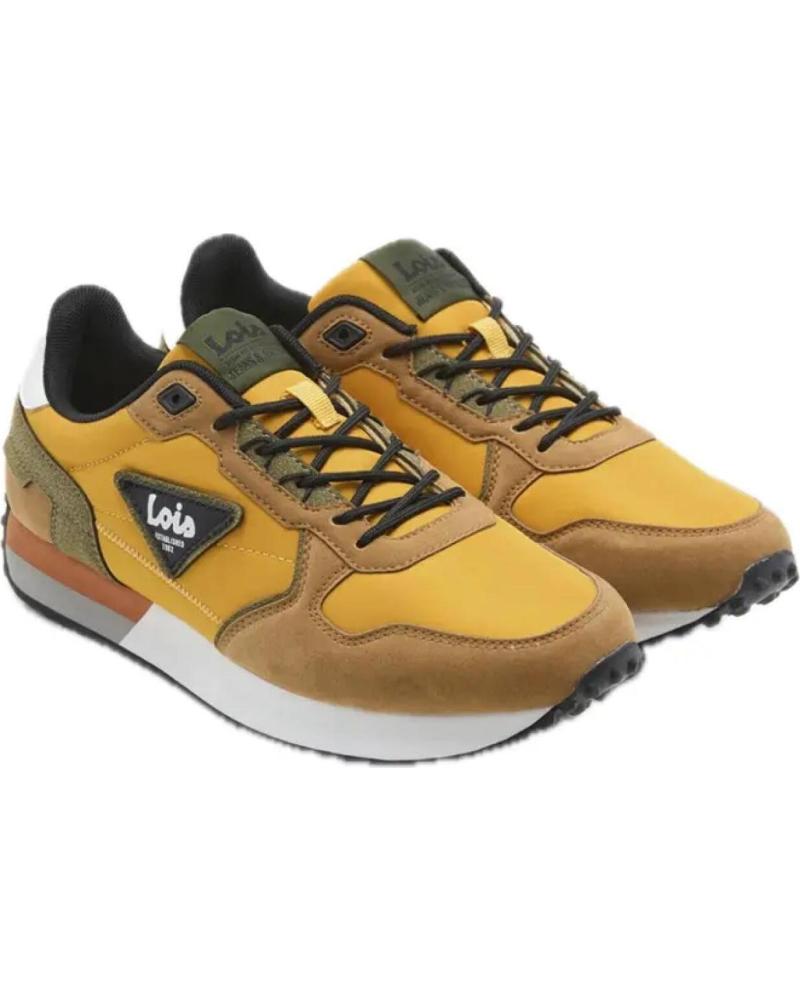 LOIS JEANS SCARPE SPORTIVE 64483 SENAPE CON LACCI AMARILLO