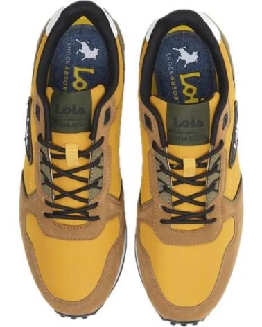 LOIS JEANS SCARPE SPORTIVE 64483 SENAPE CON LACCI AMARILLO