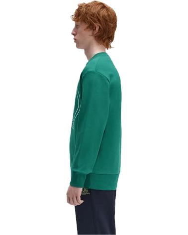 FRED PERRY SUDADERA HOMBRE M1605 VERDE