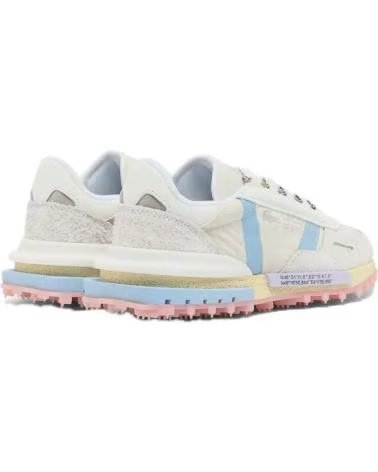 TÊNIS LACOSTE ELITE ACTIVE 50SFA0074 BEGE COM SOLA MULTICOLORIDA BEIGE