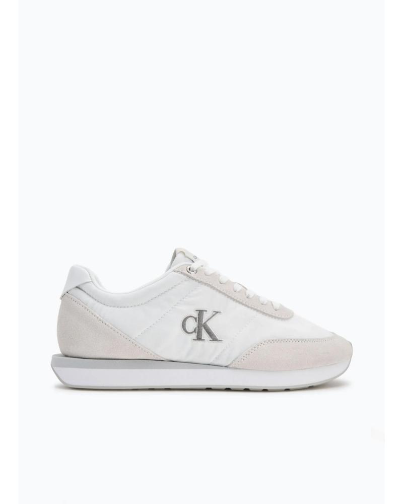 CALVIN KLEIN RETRO RUNNER ESS MIX MAT BLANCO