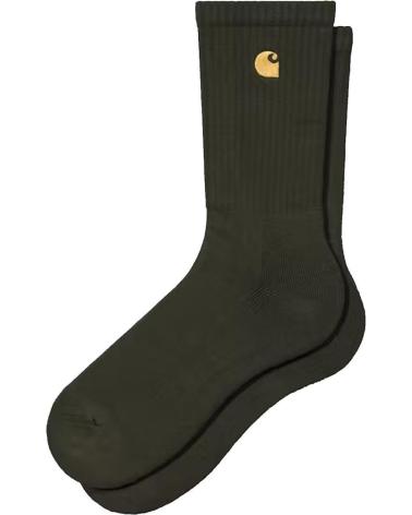 CARHARTT WIP CALCETINES CHASE SOCKS OLIVE - GOLD NAN