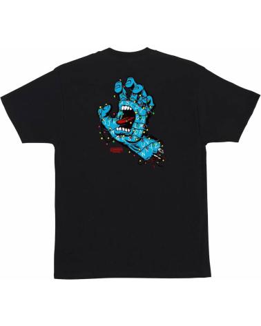 SANTA CRUZ CAMISETA X STRANGER THINGS SCREAMING LIGHTS HEAVYWEIGHT BLAC NAN