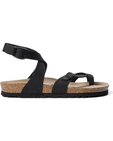 NATUNED SANDALIA CH6 PIEL NEGRO