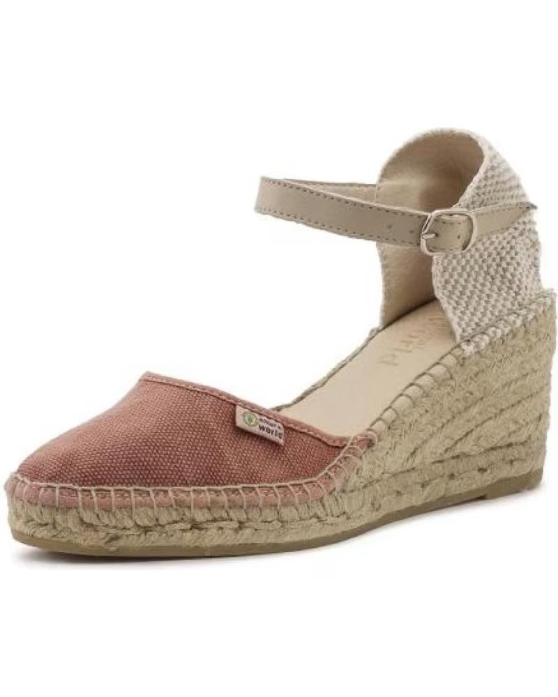 SANDALIA DE CUÑA NATURAL WORLD 8120E BLANCO