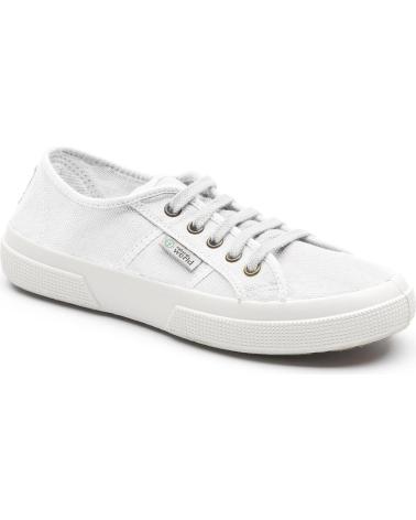 NATURAL WORLD ZAPATO UNISEX BASKET 901- BLANCO