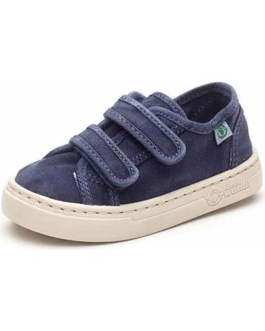 NATURAL WORLD ZAPATO NINA-O DOBLE SCRACTCH 6471E - AZUL