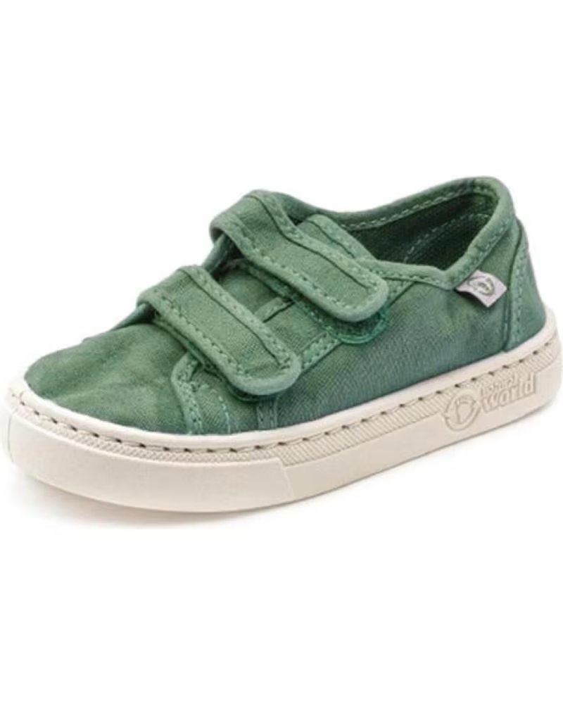 NATURAL WORLD ZAPATO NINA-O DOBLE SCRACTCH 6471E - BLANCO
