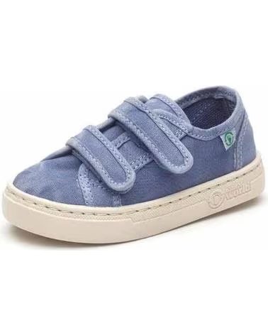 NATURAL WORLD ZAPATO NINA-O DOBLE SCRACTCH 6471E - BLANCO