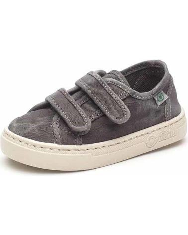 NATURAL WORLD ZAPATO NINA-O DOBLE SCRACTCH 6471E - GRIS