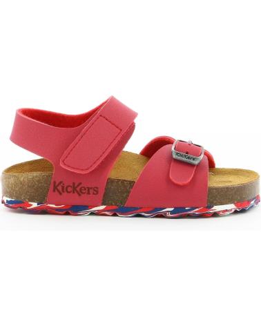 KICKERS SANDALIA NINO-A SUNKRO - ROJO