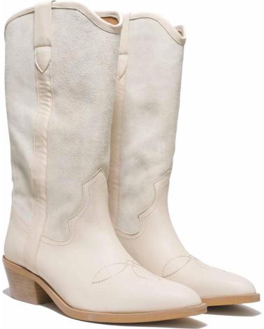 BEAT SHOES COWBOY STIEFEL ENAUDI 1.0 BEIGE - KLASSISCHES HOCHSCHAFT-DESIGN BEIGE