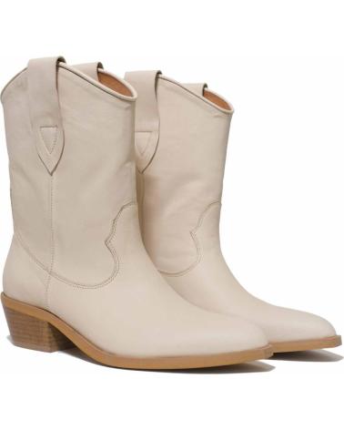 BEAT SHOES COWBOY STIEFELETTE CHAPEL 1.1 BEIGE - KURZER WESTERN STIEFEL BEIGE