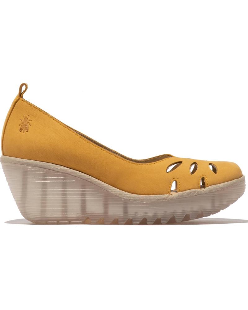 ZAPATO DE CUÑA FLY LONDON YUBI 480 AMARILLO AMARILLO