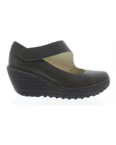 ZAPATO DE CUÑA FLY LONDON YASI 682 NEGRO NEGRO