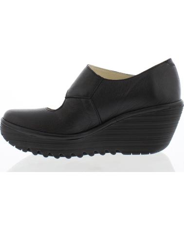 ZAPATO DE CUÑA FLY LONDON YASI 682 NEGRO NEGRO