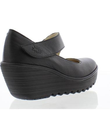 ZAPATO DE CUÑA FLY LONDON YASI 682 NEGRO NEGRO