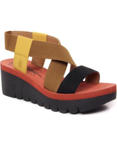 FLY LONDON YABI 922 MULTICOLOR WEDGE SANDAL VARIOS COLORES