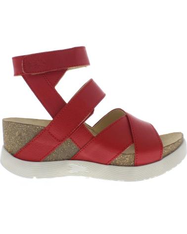 FLY LONDON WEGE 669 RED PLATFORM SANDAL ROJO