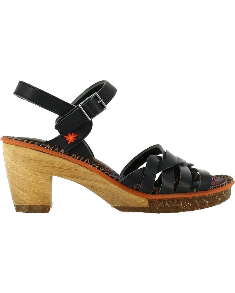 SANDALIA DE TACÓN ART COMPANY AMSTERDAM 0303 NEGRO NEGRO