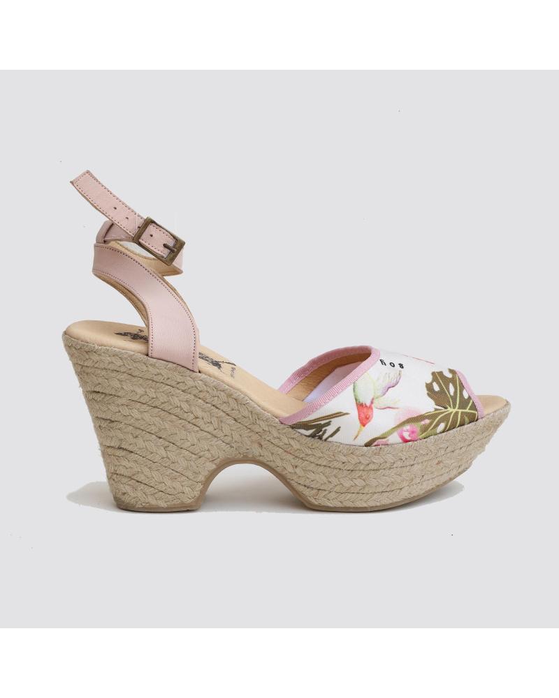 SOYSOLO ESPARTO WEDGE SANDAL WITH ANKLE STRAP VARIOS COLORES