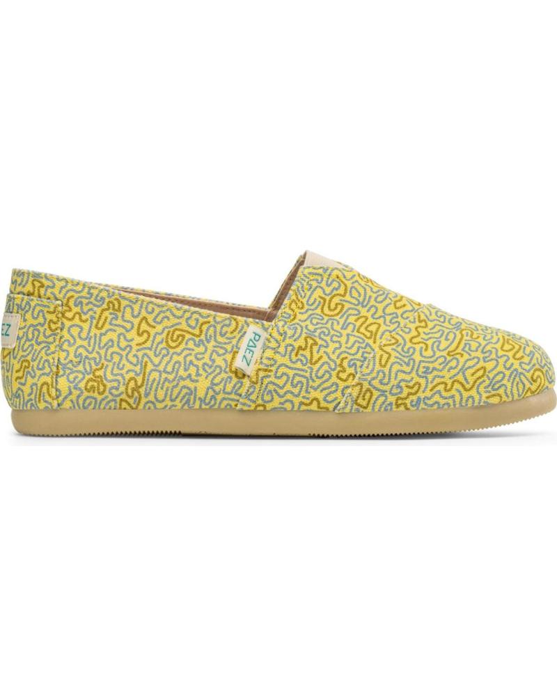 PAEZ GUM CLASSIC PRINT FEEL DOUBT ALPARGATA AMARILLA AMARILLO