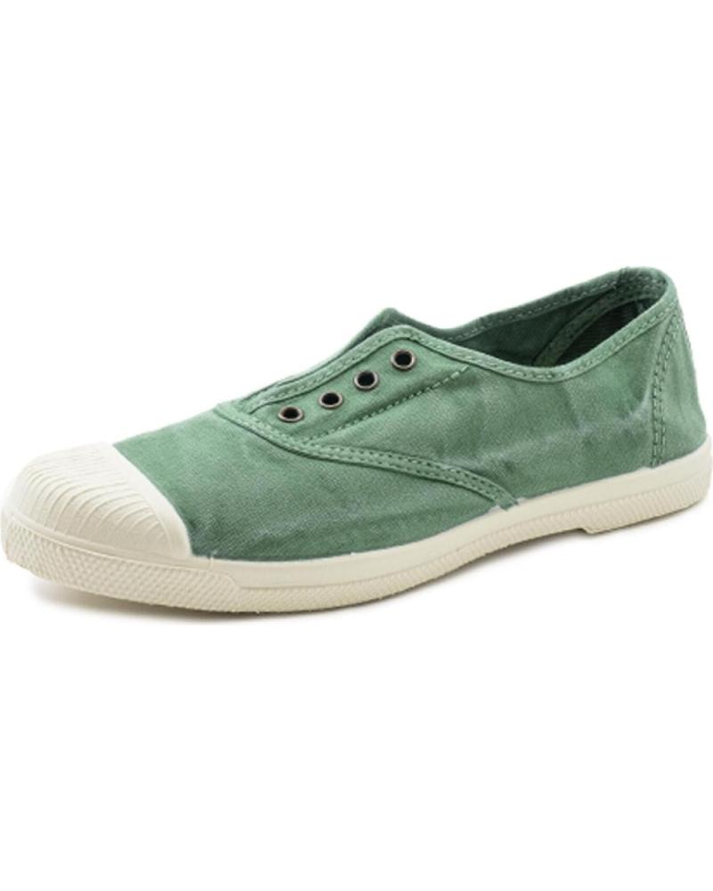 NATURAL WORLD LEINENSCHUHE ENGLISCH 102E GRÜN VARIOS COLORES