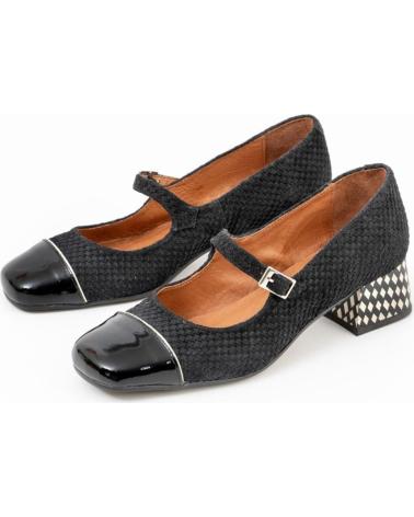 NEMONIC MARY JANE SCHUHE 2234 - SCHWARZ NEGRO
