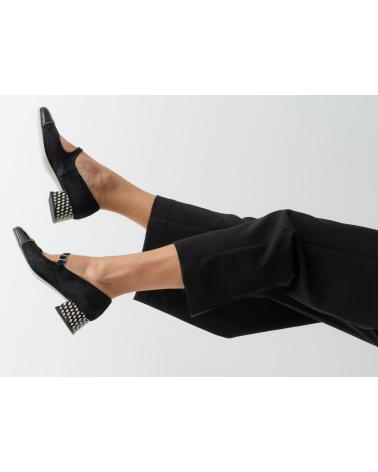 NEMONIC MARY JANE SCHUHE 2234 - SCHWARZ NEGRO