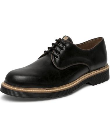 MAIANS LEON SCHWARZER LEDER-SCHNÜRSCHUH NEGRO