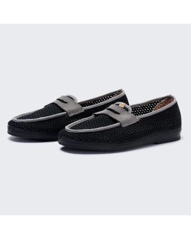 MAIANS MOCASSIN EUGENIO GRILLE NOIR NEGRO