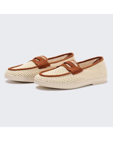 MOCASSIN MAIANS EUGENIO EN MAILLE BEIGE BEIGE