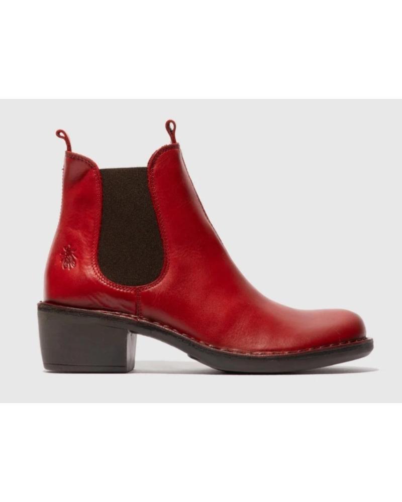 BOTA DE CANO CURTO FLY LONDON MEME VERMELHO ROJO