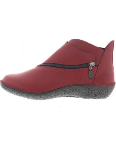 LOINTS OF HOLLAND FUSION 37534 STIEFELETTE SCHWARZ MIT ROTEM REISSVERSCHLUSS NEGRO