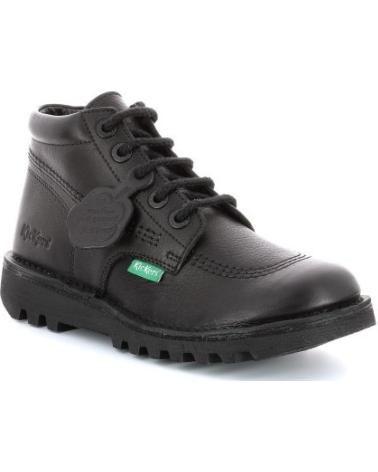 KICKERS NEORALLYE - BOTAS DE COURO PRETAS NEGRO