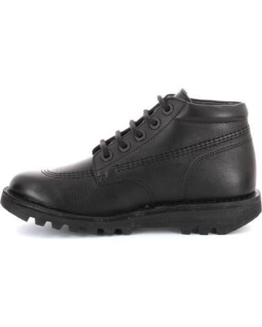 KICKERS NEORALLYE - BOTAS DE COURO PRETAS NEGRO