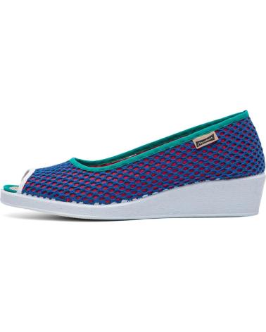 ZAPATO CUÑA MAIANS INES REJILLA FORRADA AZUL AZUL