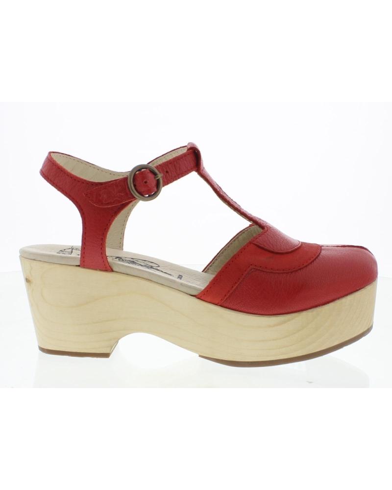 SANDALIA PLATAFORMA FLY LONDON GABA 615 ROJA ROJO