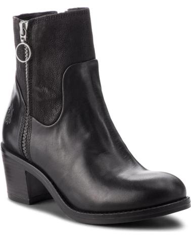 BOTA FLY LONDON ZAMI 323 EM PELE PRETA NEGRO