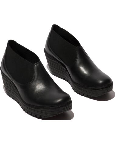 BOTA DE CUNHA FLY LONDON YIFI 447 - PRETO NEGRO