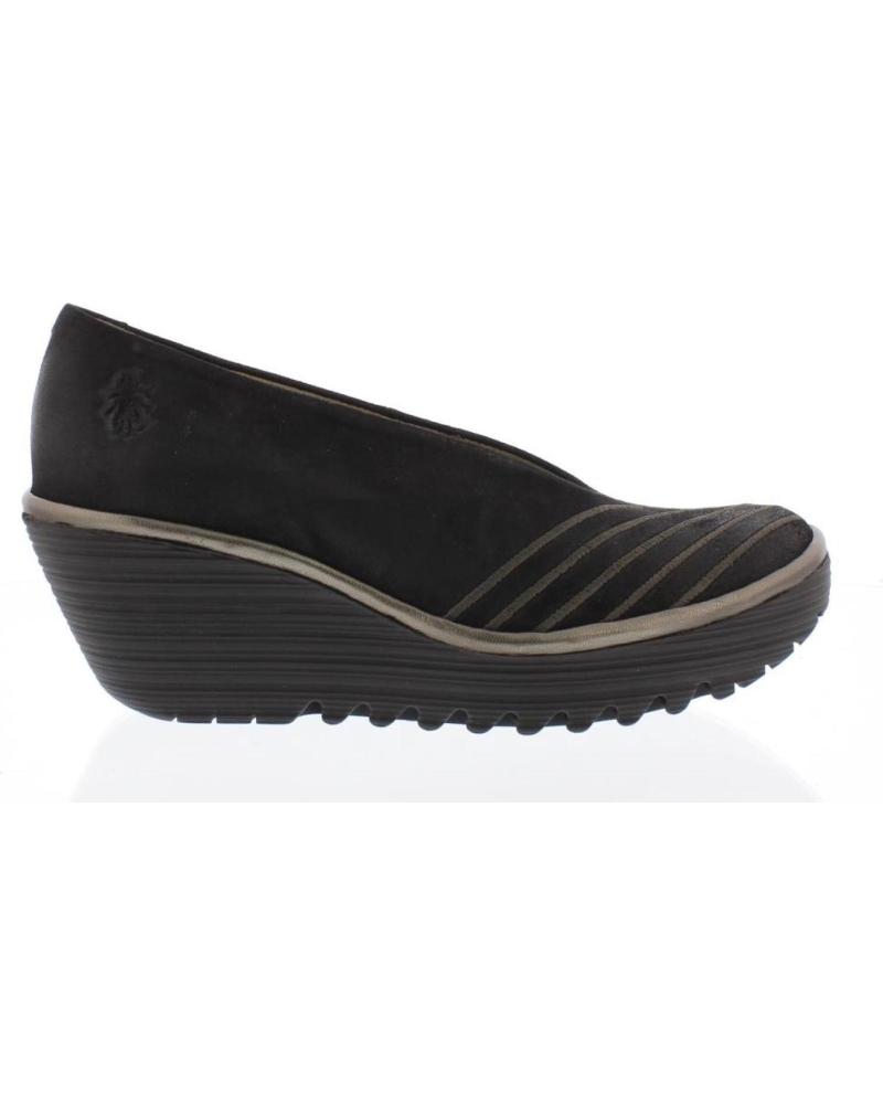 FLY LONDON YAKU KEILABSATZSCHUH - SCHWARZ NEGRO