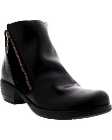 BOTTINE À FERMETURE ÉCLAIR FLY LONDON MELI NOIR NEGRO