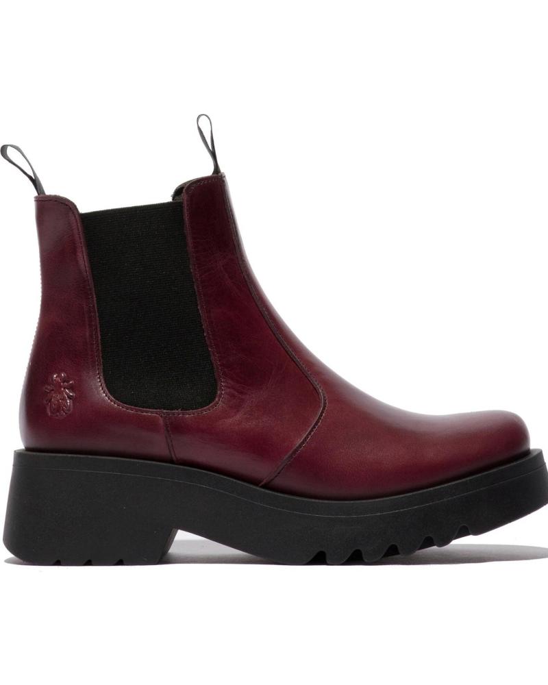 BOTTINES CHELSEA FLY LONDON MEDI EN CUIR VIOLET MORADO