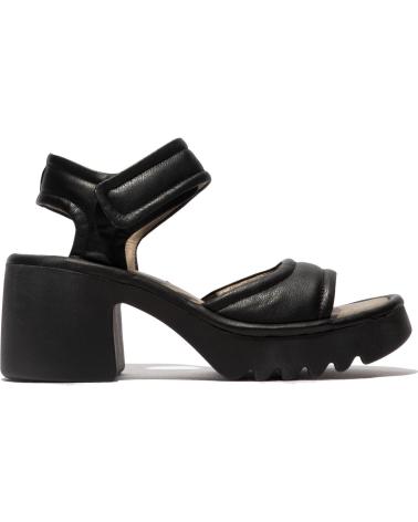 FLY LONDON MANK433 SANDALIA TACÓN NEGRO NEGRO