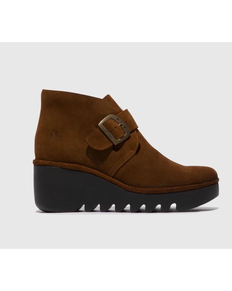 FLY LONDON BIRT BOTTINE COMPENSÉE MARRON MARRóN