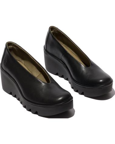 FLY LONDON BESO 246 - KEILSCHUH AUS LEDER - SCHWARZ NEGRO