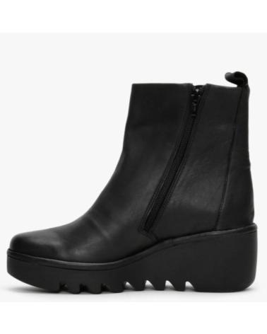 BOTA CHELSEA FLY LONDON BALE 250 PRETA COM PLATAFORMA NEGRO