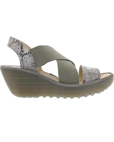 FLY LONDON SANDALIA YAJI CON CUÑA - BEIGE BEIGE