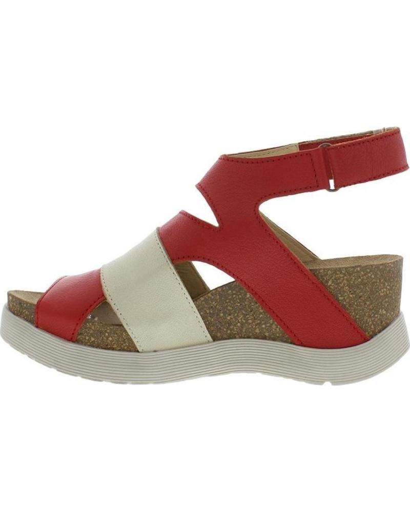 SANDALIA DE PLATAFORMA FLY LONDON WIMI - ROJO ROJO