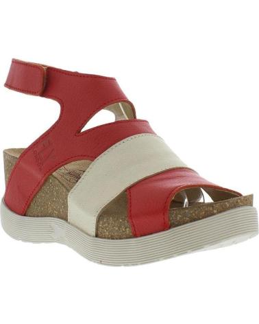 SANDALIA DE PLATAFORMA FLY LONDON WIMI - ROJO ROJO